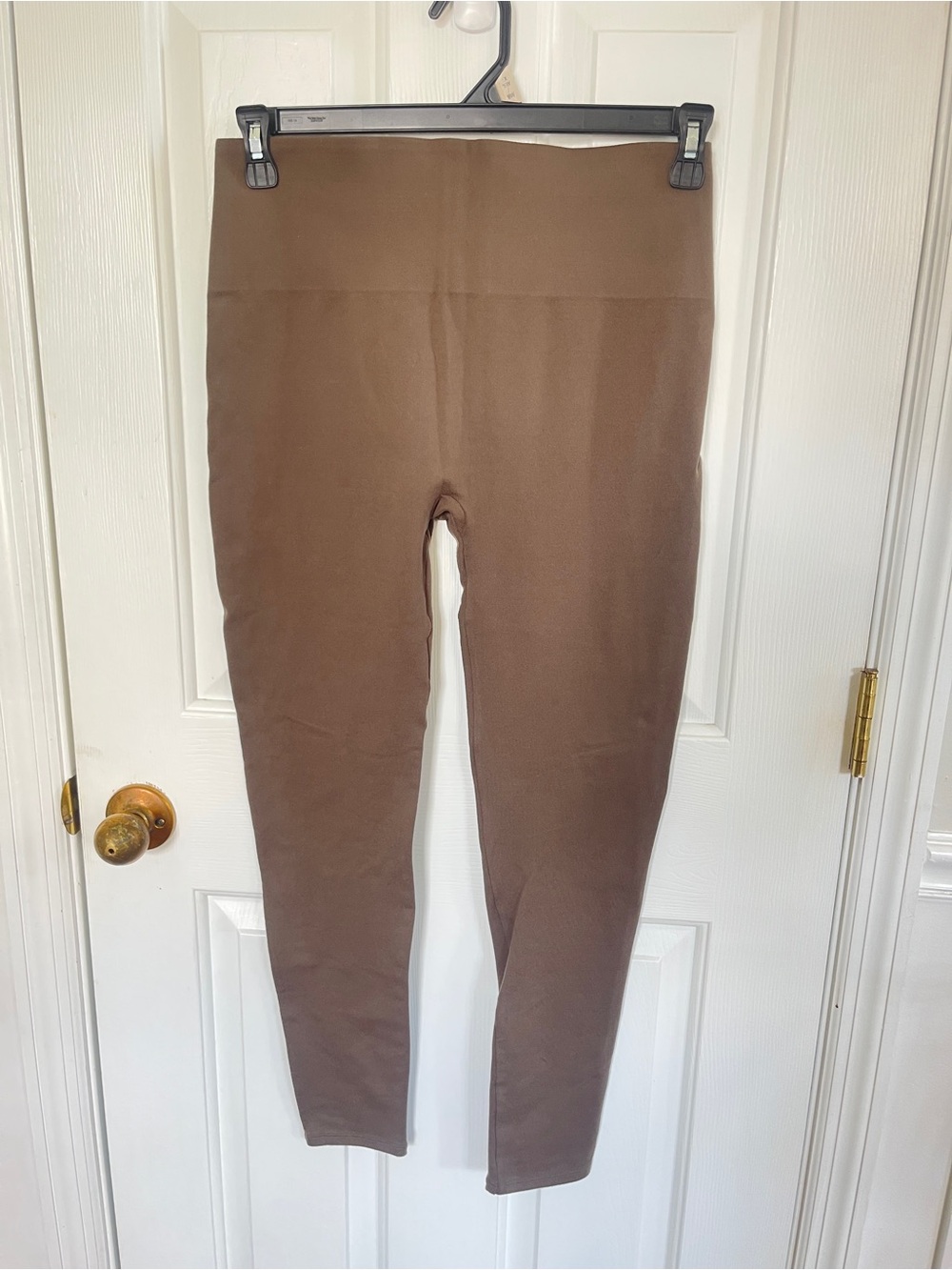 Spanx Womens Air Essential Leggings Size XL Soft Stretch Brown